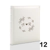 Album ślubny, wklejany, 60 kremowych stron, personalizowany, 12 wzorów